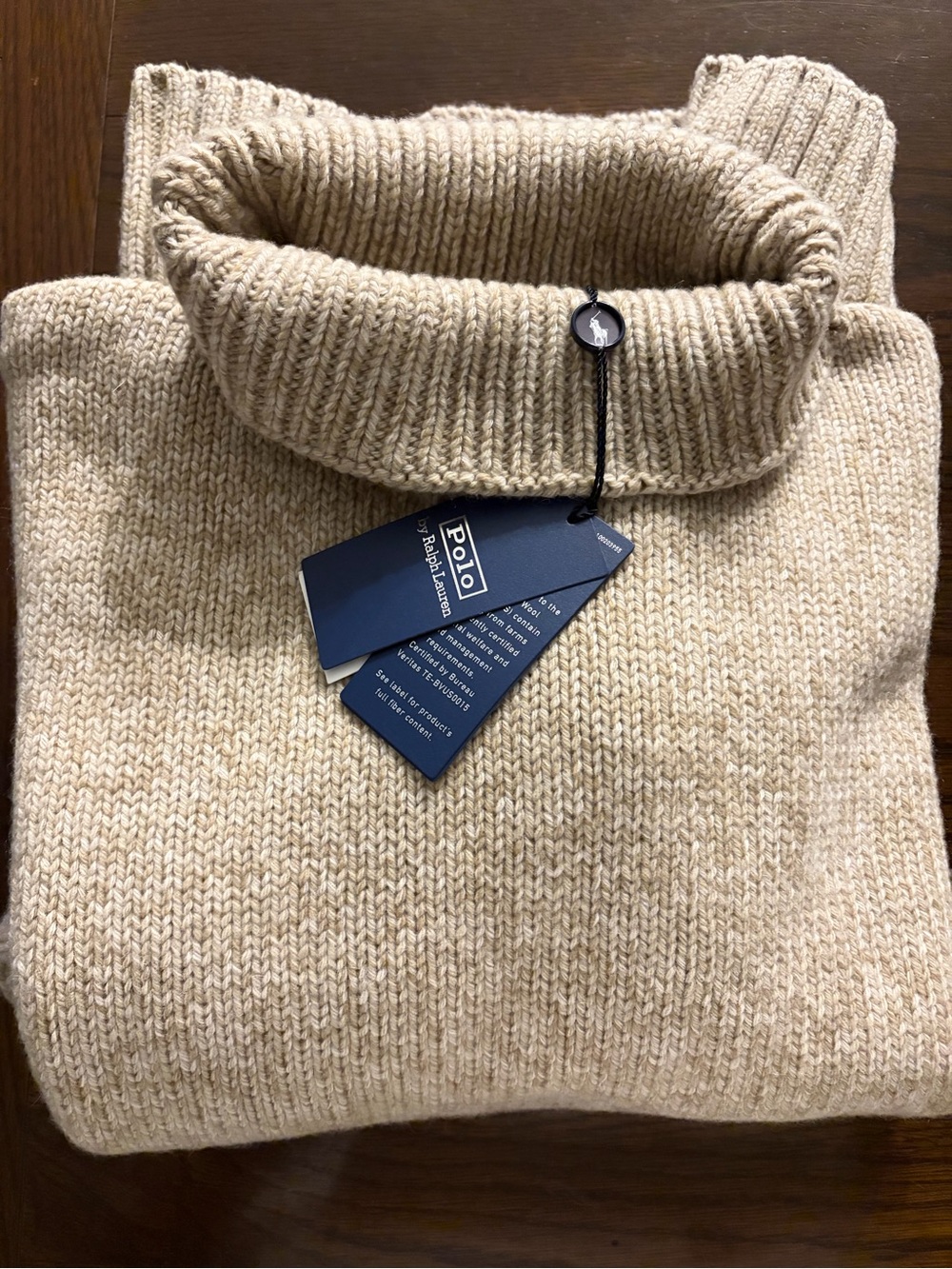 Polo Ralph Lauren Turtleneck Wool Cashmere Blend Sweater Small - Picture 6 of 6